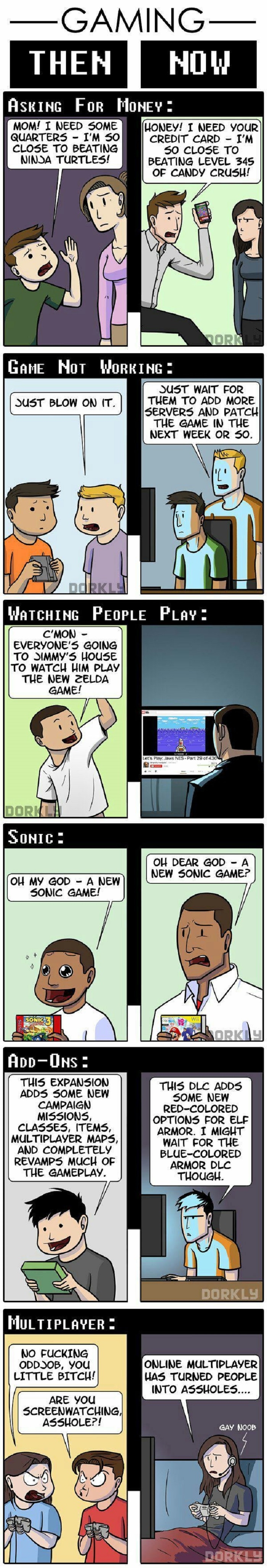 Gaming, then & now