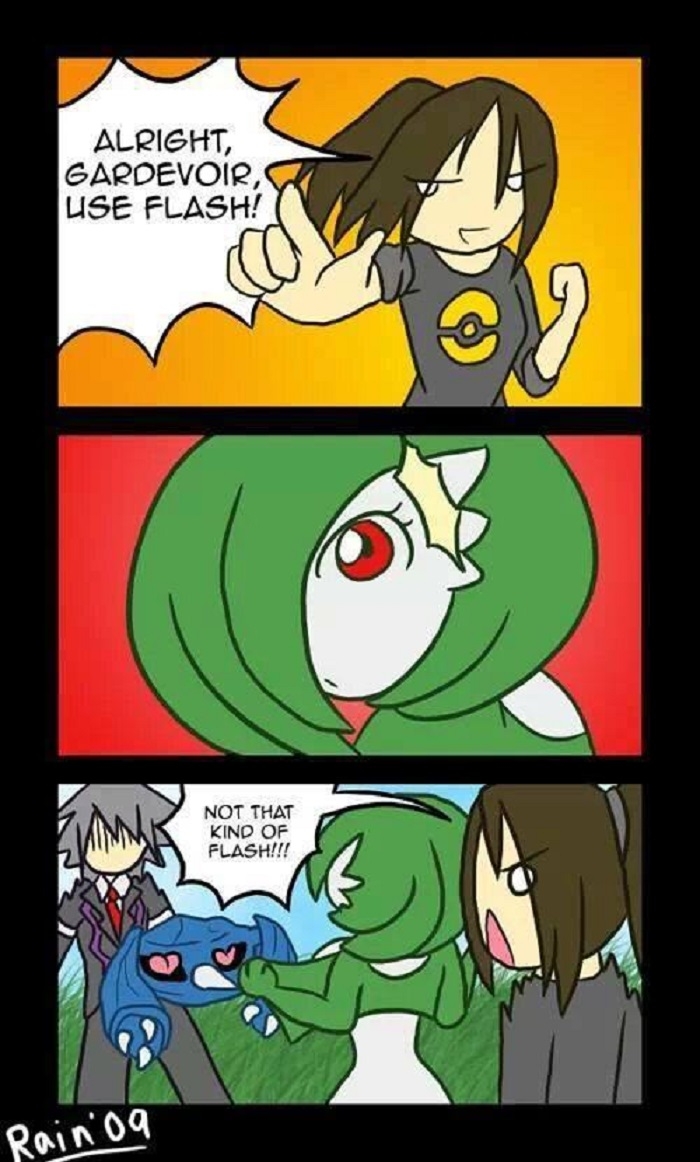 Gardevoir used flash!