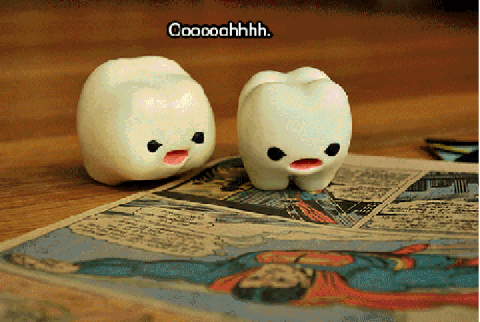 Don't let teeth read comics