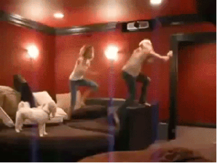 Don't play on the furniture!