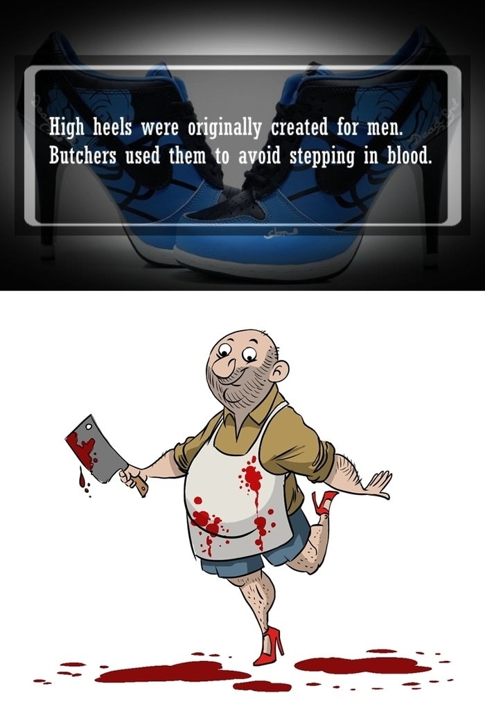 Heels were made for men