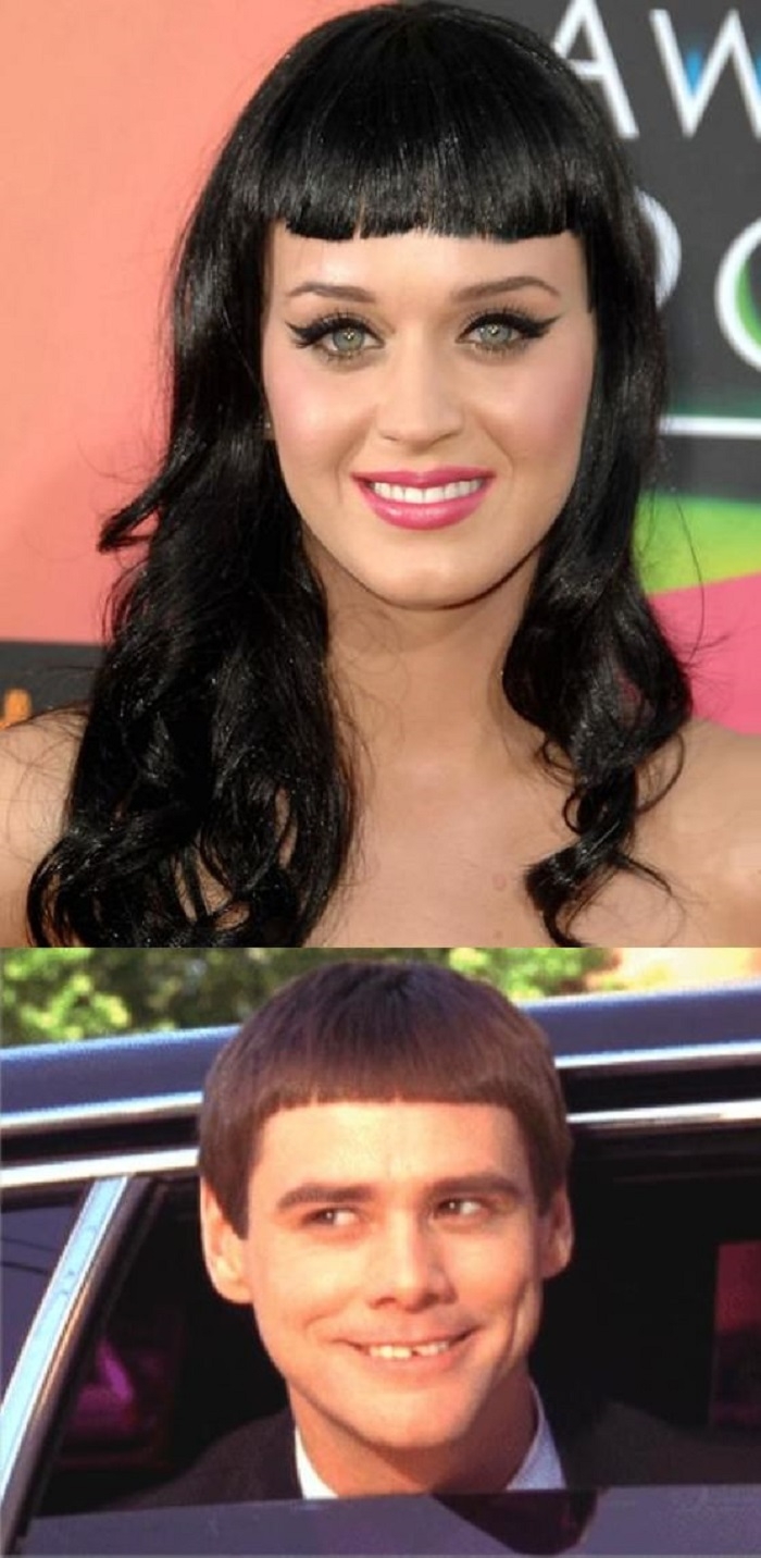 Girls with short bangs