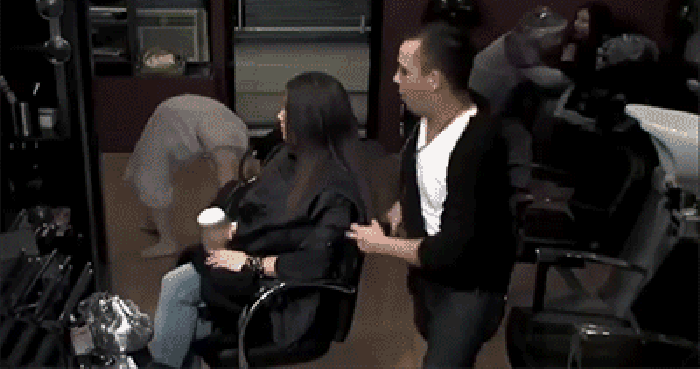 Barber shop prank