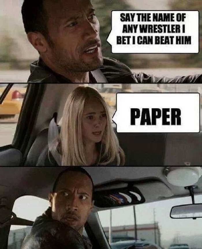 I can beat any wrestler