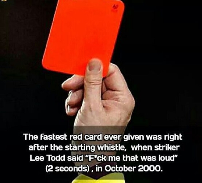 Fastest red card