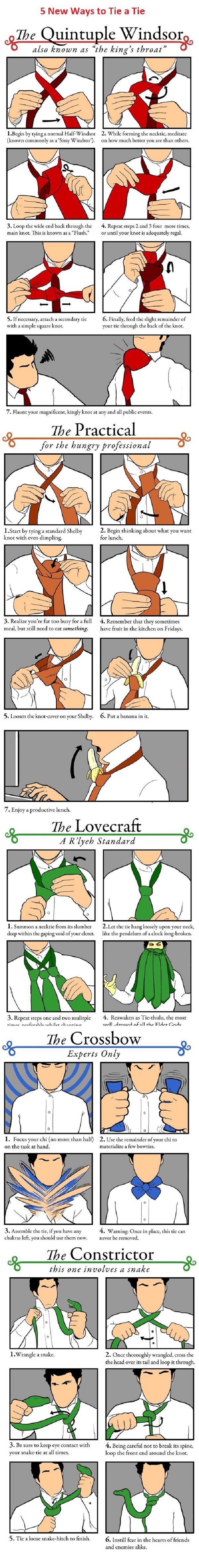 Be a man, wear a tie