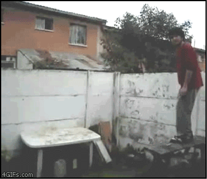 First day trying parkour