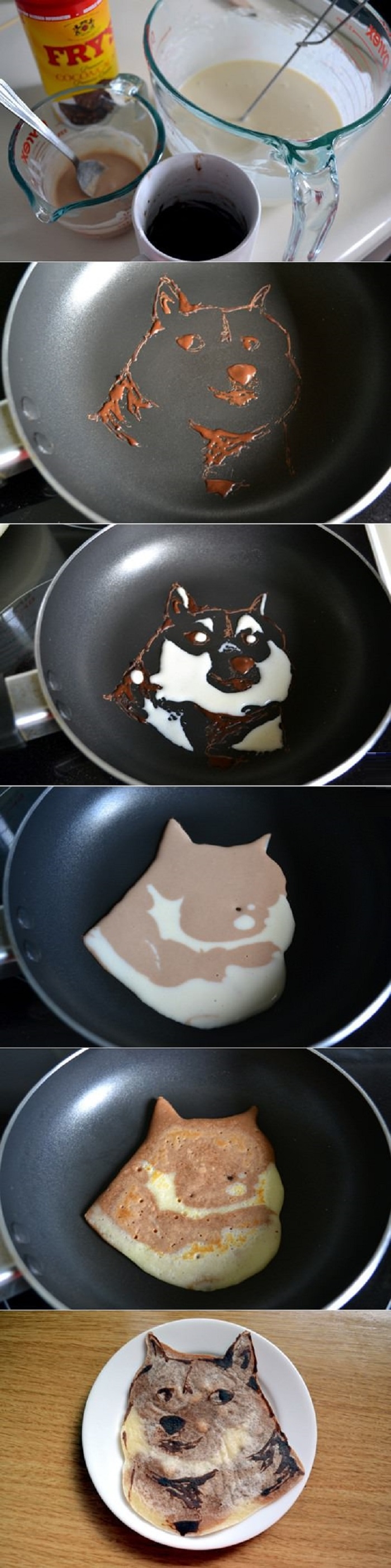 Amazing doge pancake