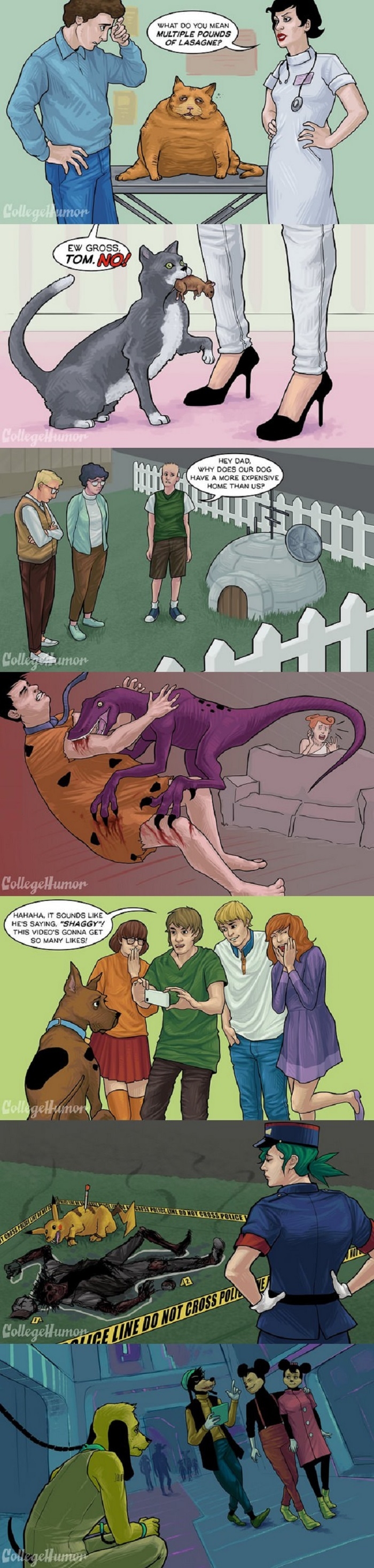 Cartoon pets as real pets