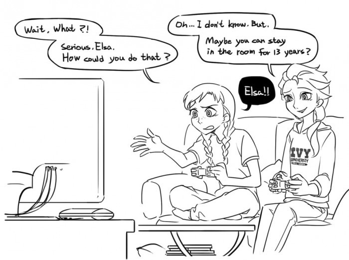 If Elsa & Anna were gamers