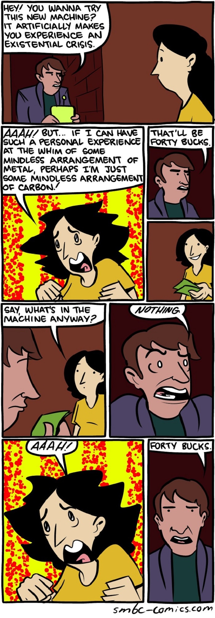 Existential crisis machine