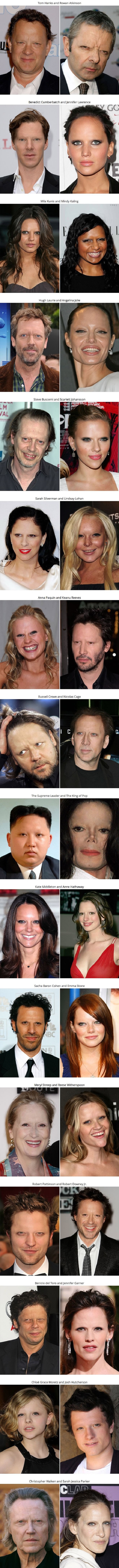 Celebs without eyebrows