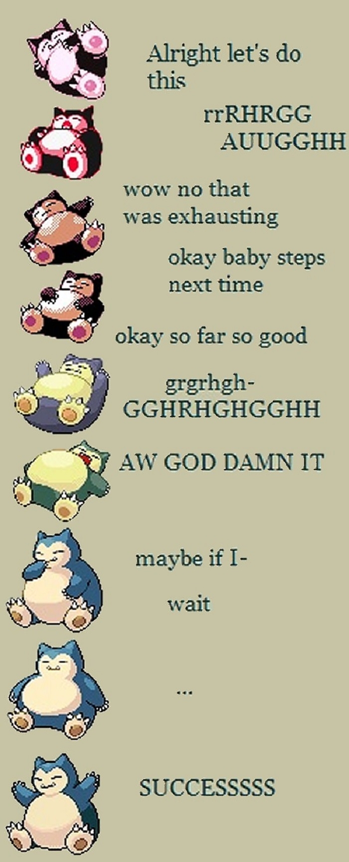 Evolution of Snorlax