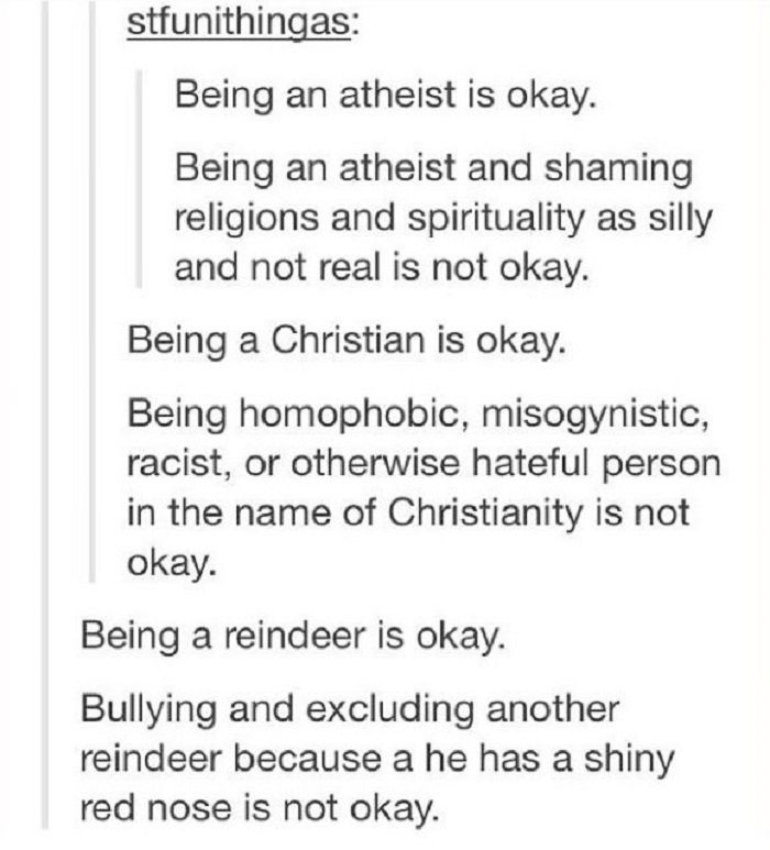 Know what's not okay