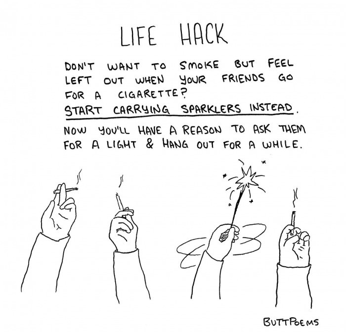 Non-smokers life hack