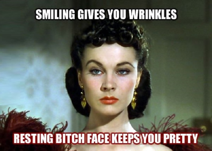 Resting b*tch face