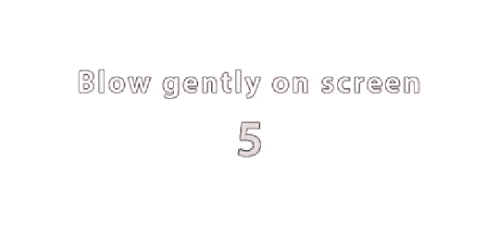 Blow gently on your screen