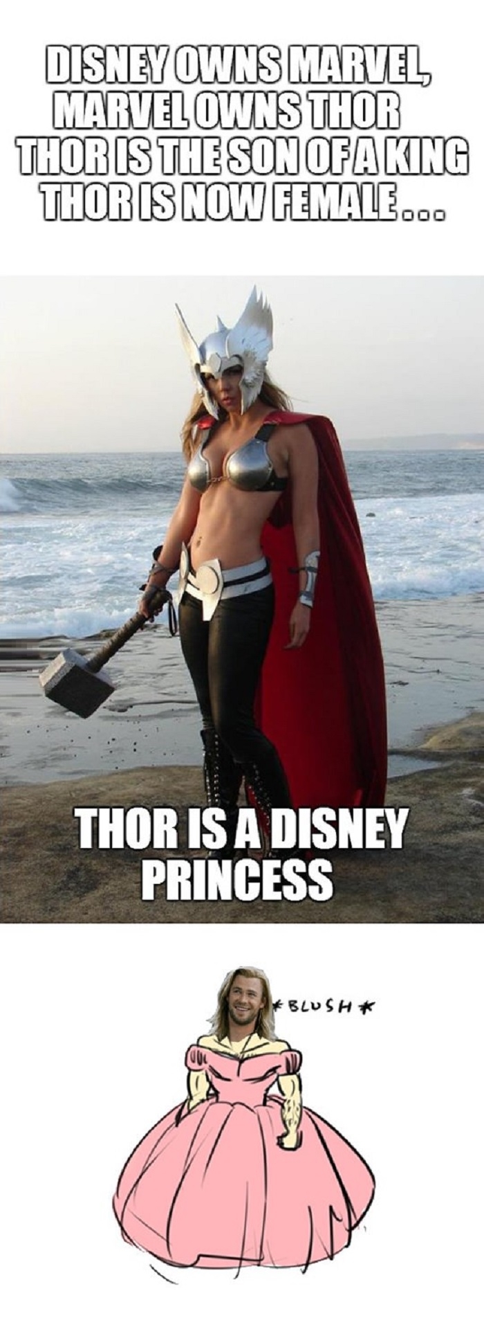 Thor is a pretty princess