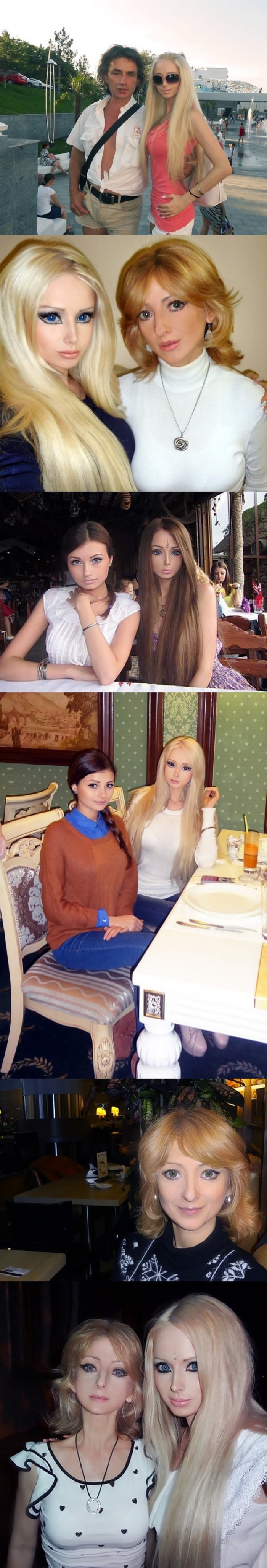 Lukyanova & her family