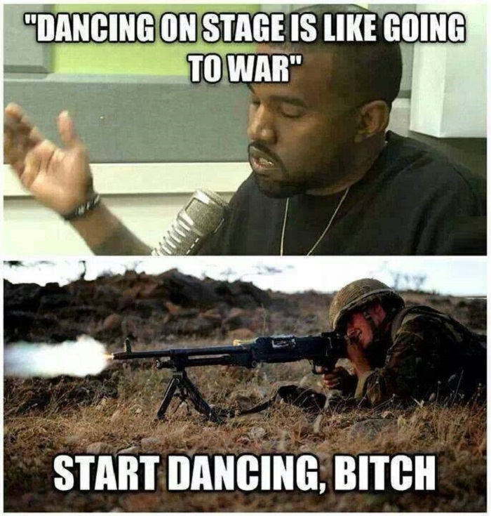 Start dancing, b*tch!