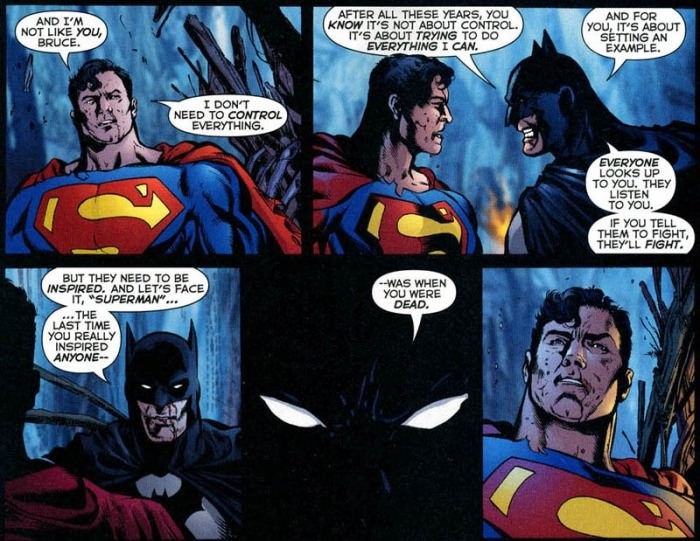 Superman put in his place