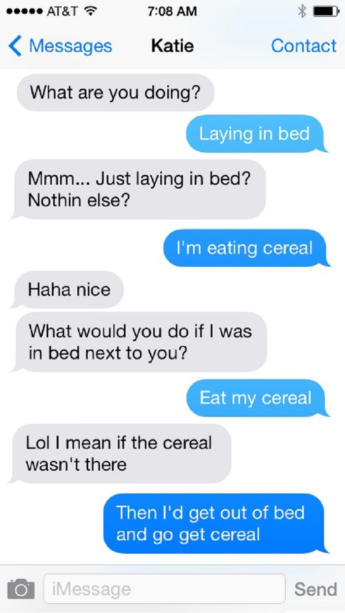 I want my cereal!