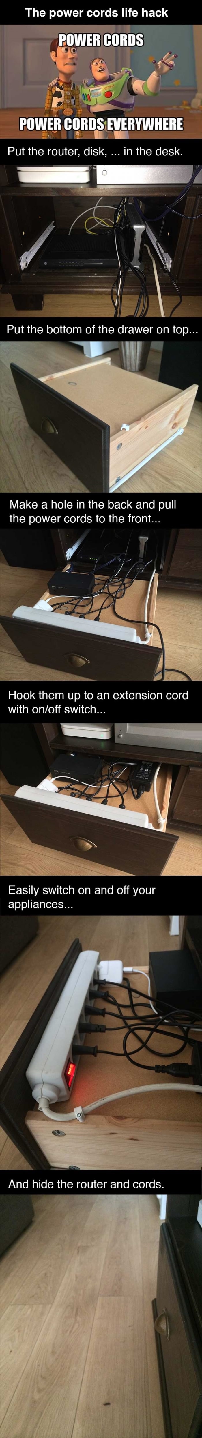 Power cords life hack