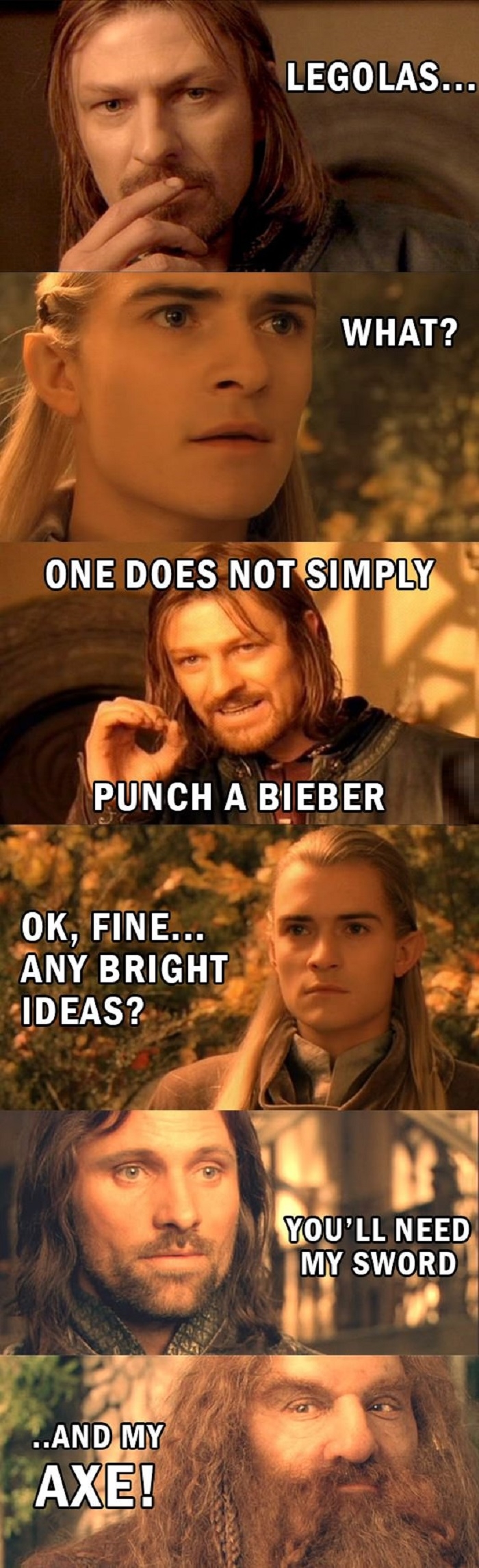 Don't simply punch Bieber