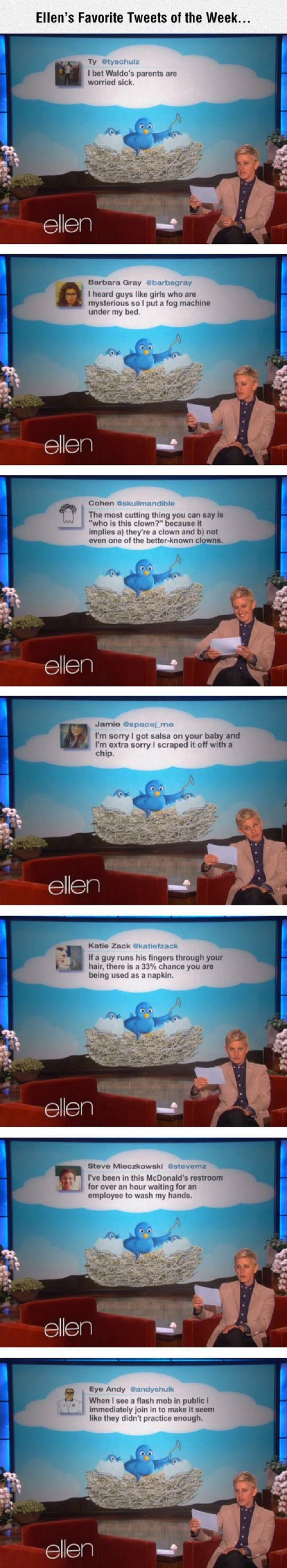 Ellen's favourite tweets