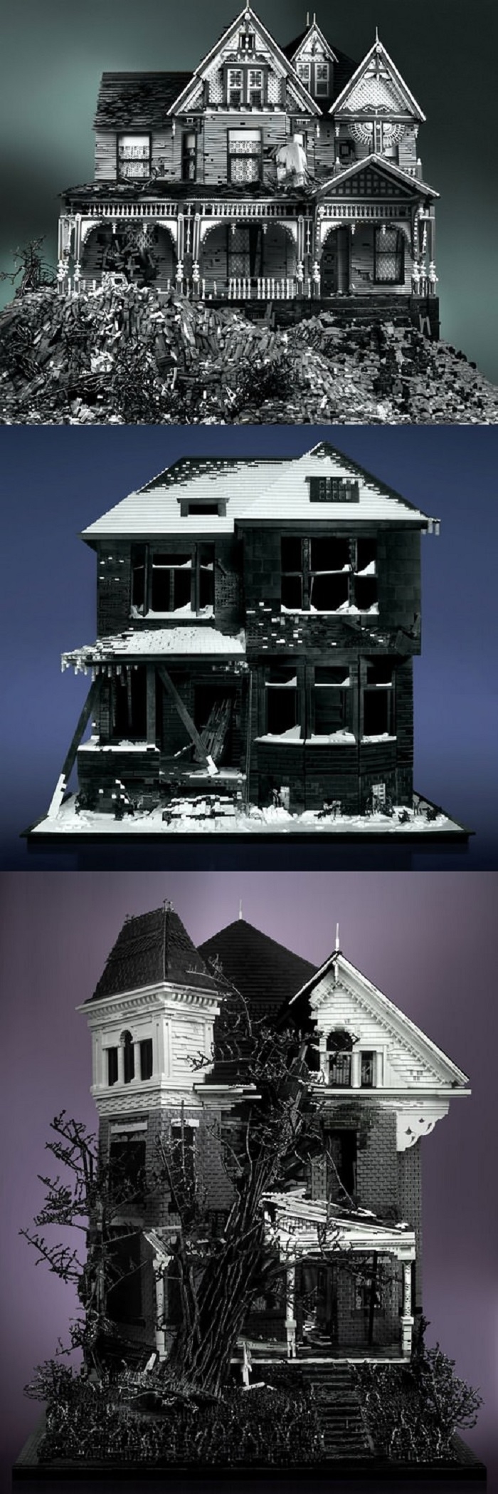 Abandoned lego houses