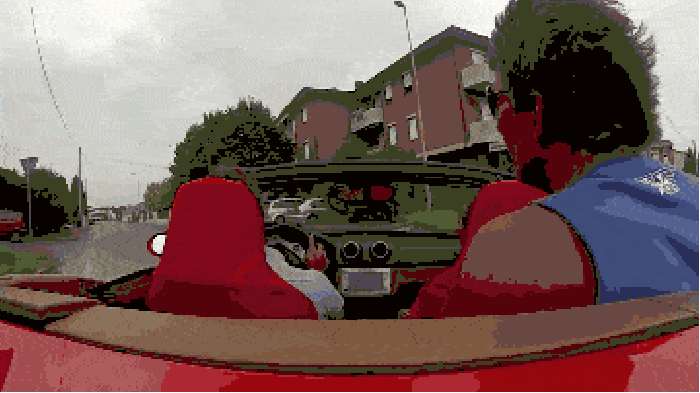 Dude crashes Ferrari