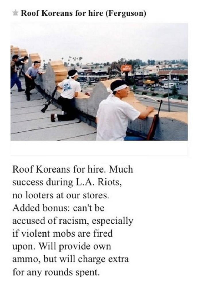 Roof Koreans for hire