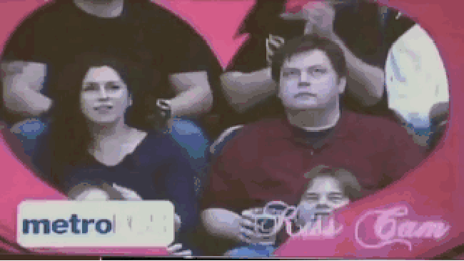 Truly, the best kiss cam