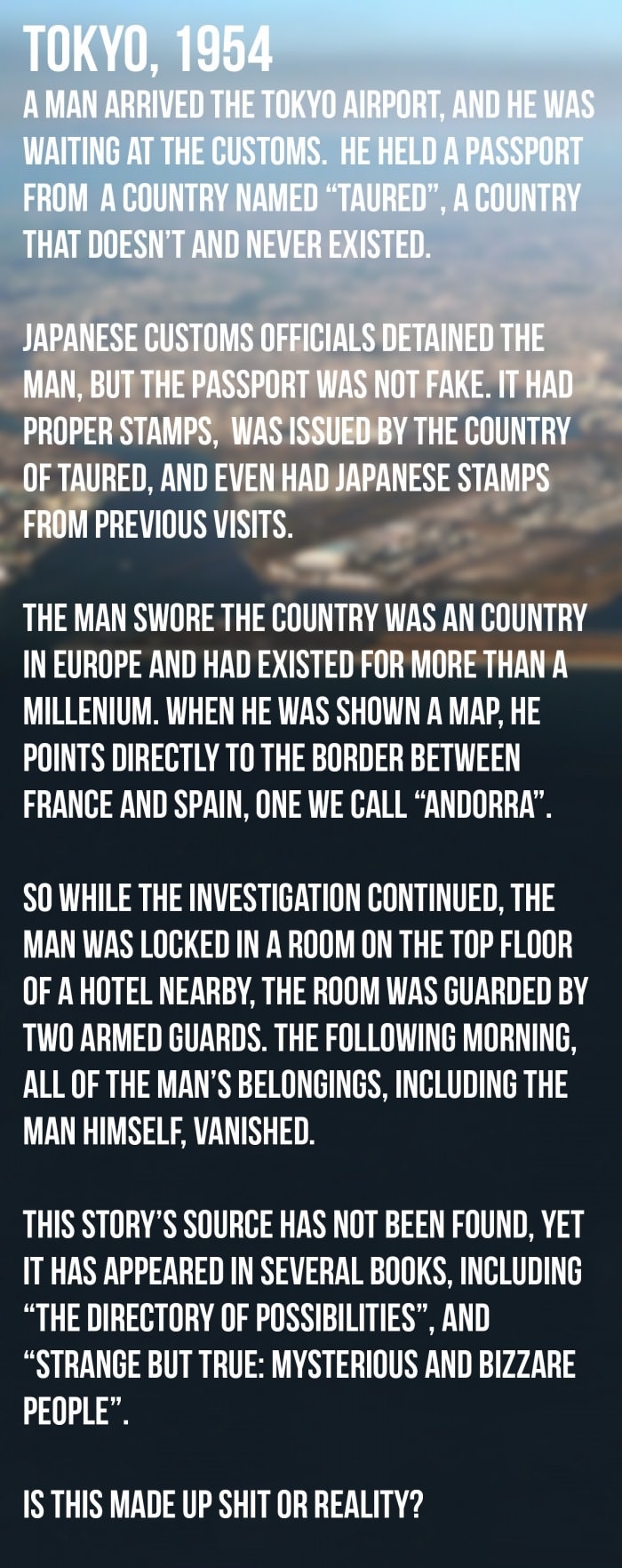 A country that never existed