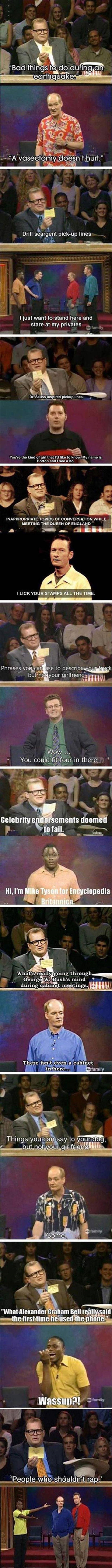 Whose line is it anyway?