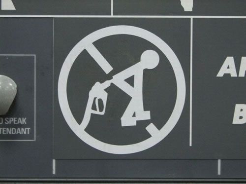 Strange Gas Pump Warning