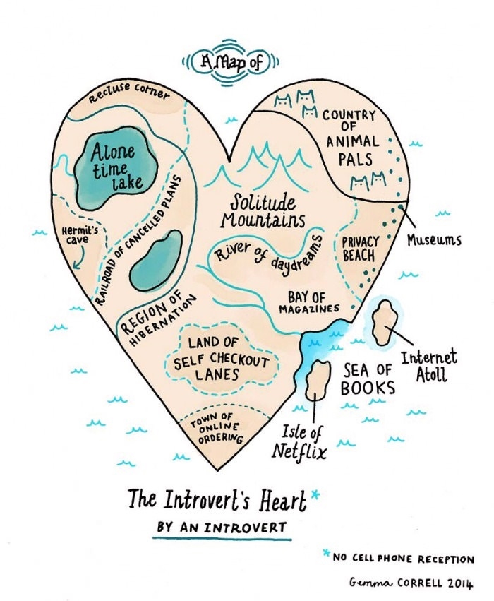 Map of an introvert's heart