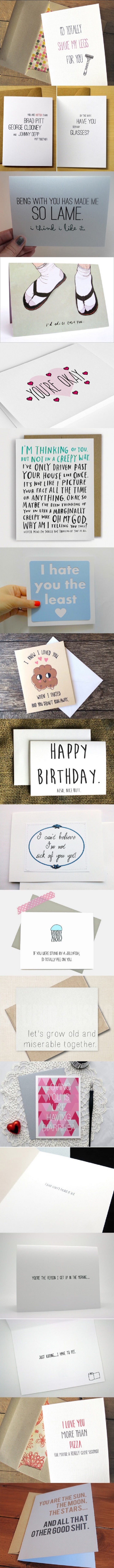 Romantic greeting cards