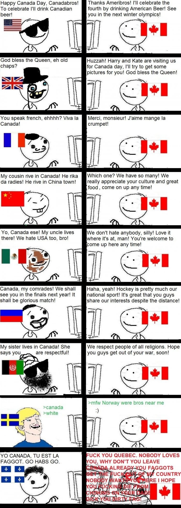 Canada loves everybody