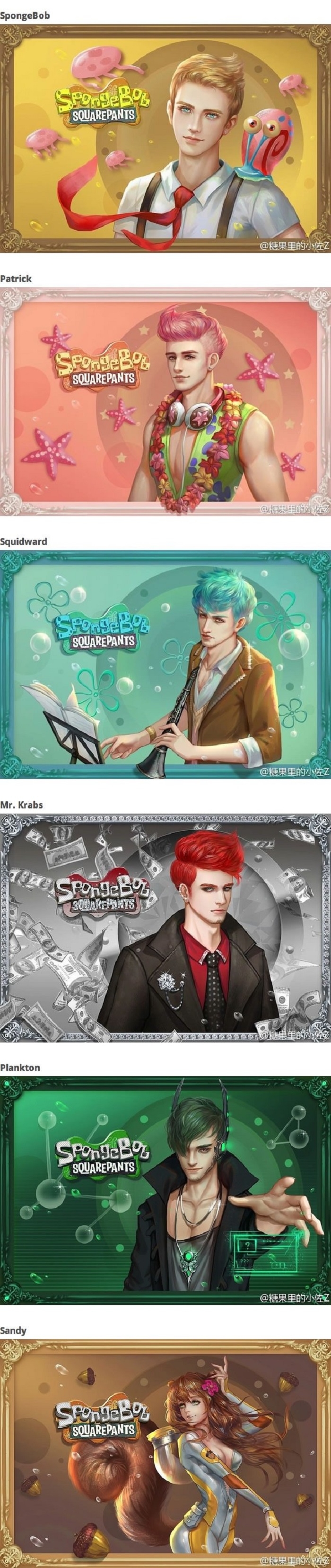 Spongebob characters