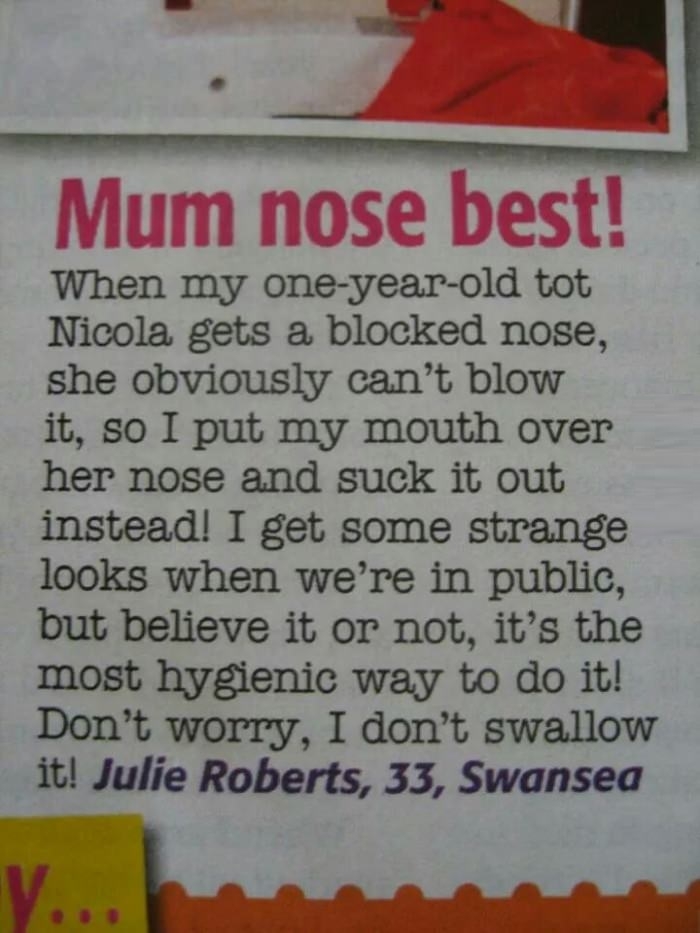Mom of the year award?