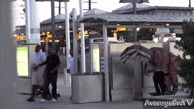 Dinosaur in the hood