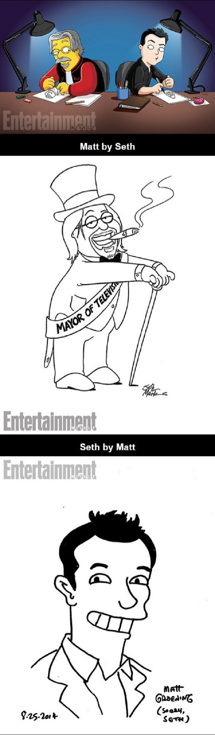 Matt & Seth draw each other