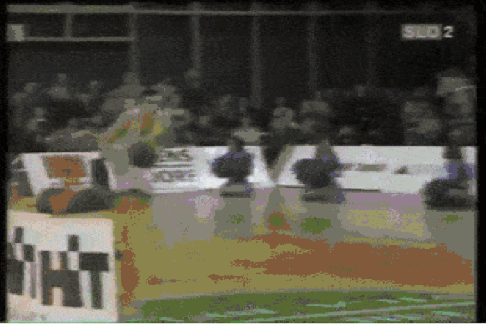 Dude dunks over a car