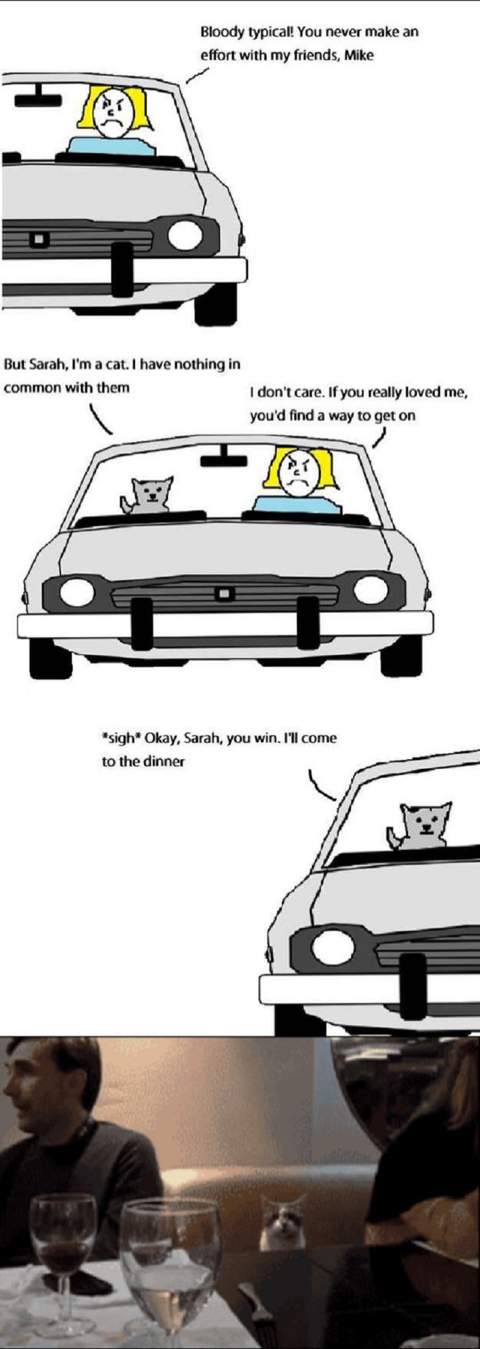 Bloody typical Mike