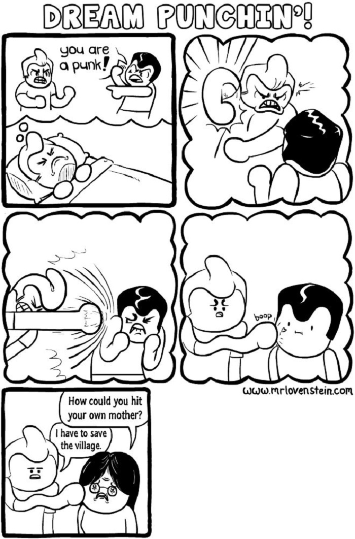 Punching in dreams