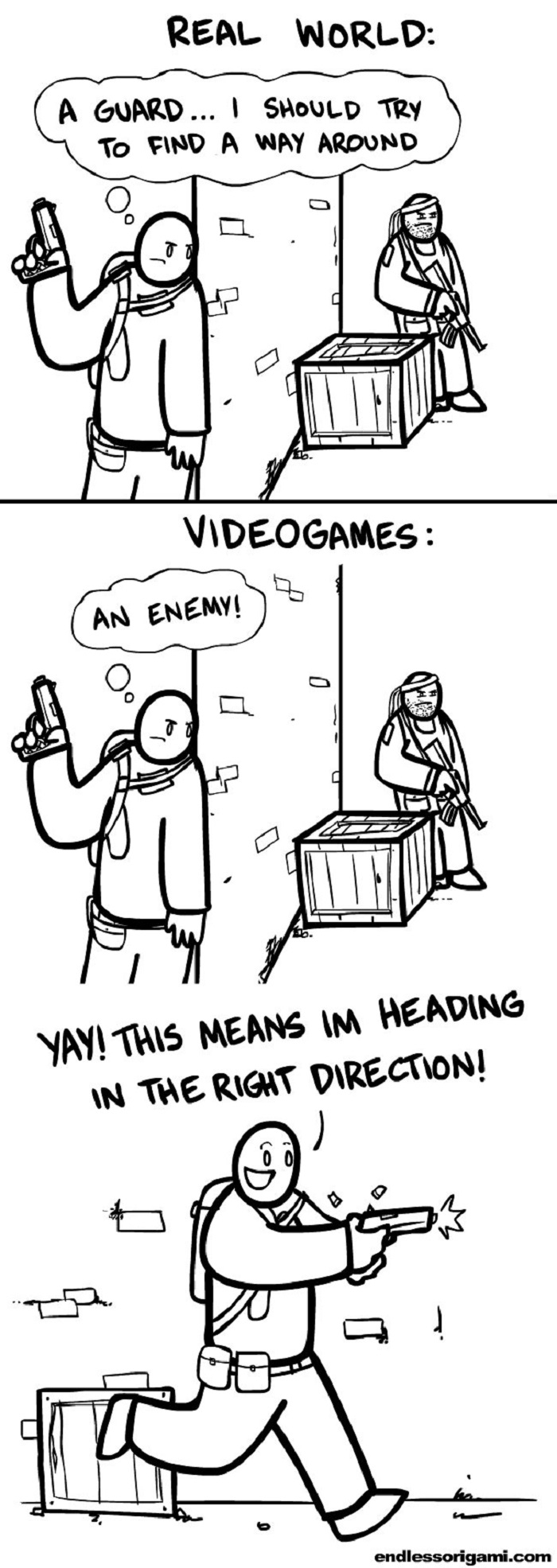 Real world vs. games