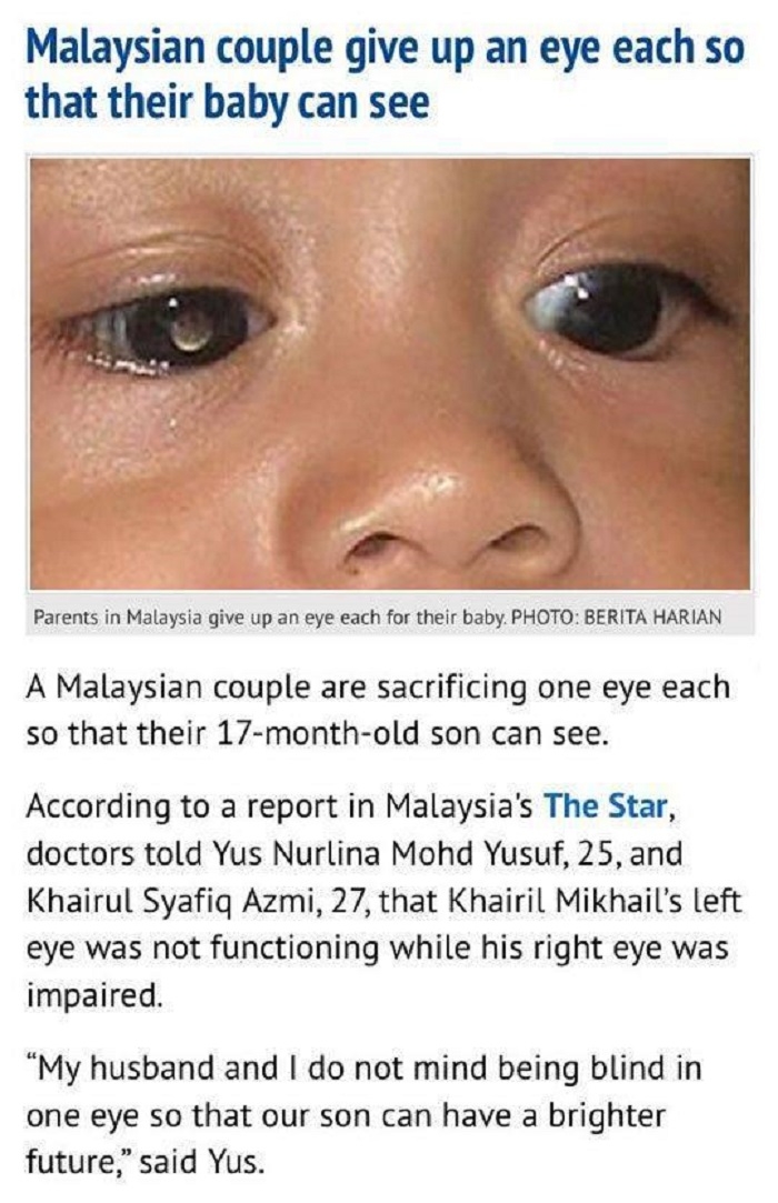 Parents' love has no limits