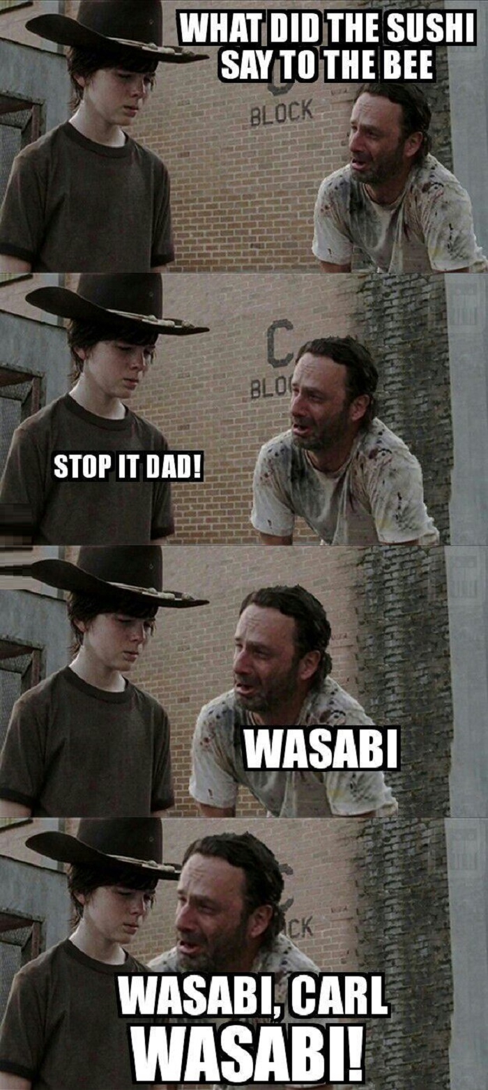 What did the sushi say?