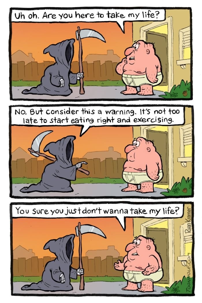 A visit from death